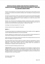 Final minutes of SGM held on 5th June 2022 distributed on 11th June, 2022
