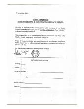 UPDATION OF EMAIL ID AND MOBILE NUMBER WITH SOCIETY